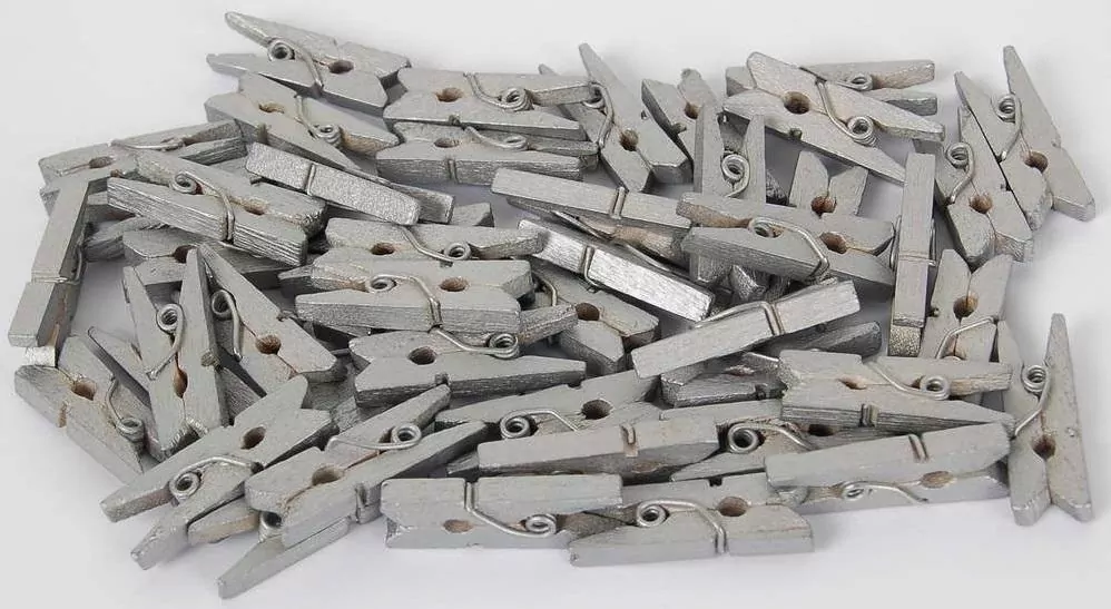 Klamerki ozdobne Color 02 srebrne - tantis.pl