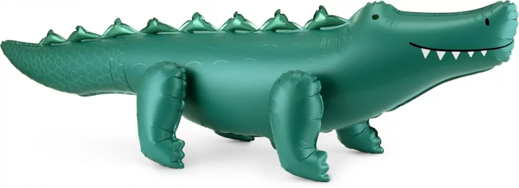 Stojący balon foliowy Krokodyl 126x36cm - tantis.pl