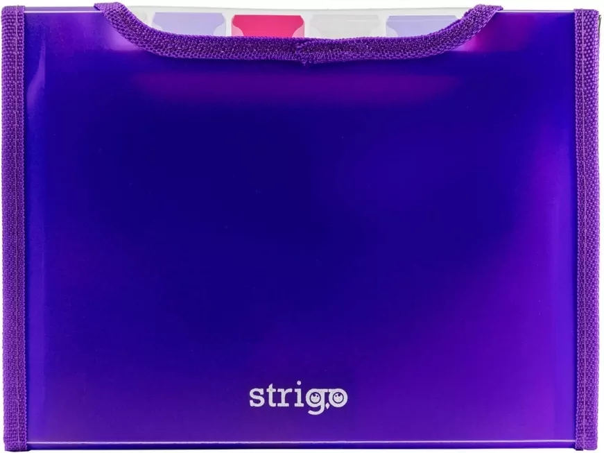 Teczka A5 z przekładkami V-file fioletowa - tantis.pl