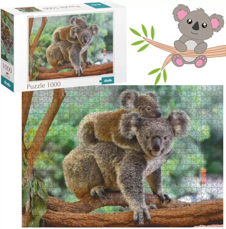 Puzzle 1000. Mały Koala i mama. 301183 - tantis.pl
