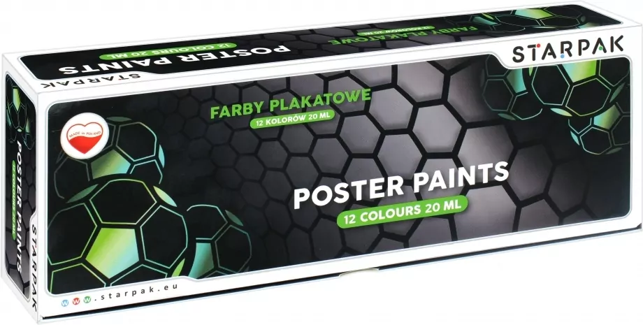 Farby plakatowe. Football, 12 kolorów - tantis.pl
