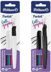 Pióro wieczne Twist do kaligrafii + 3 naboje mix
