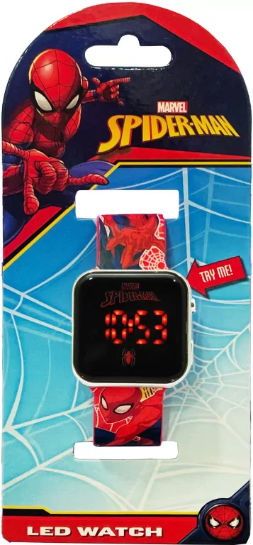 Zegarek LED z kalendarzem Spiderman SPD4800 - tantis.pl