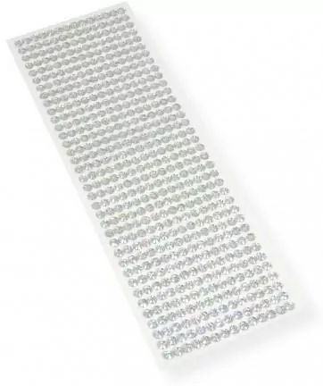 Kryształki samoprzylepne srebrne 6mm - tantis.pl