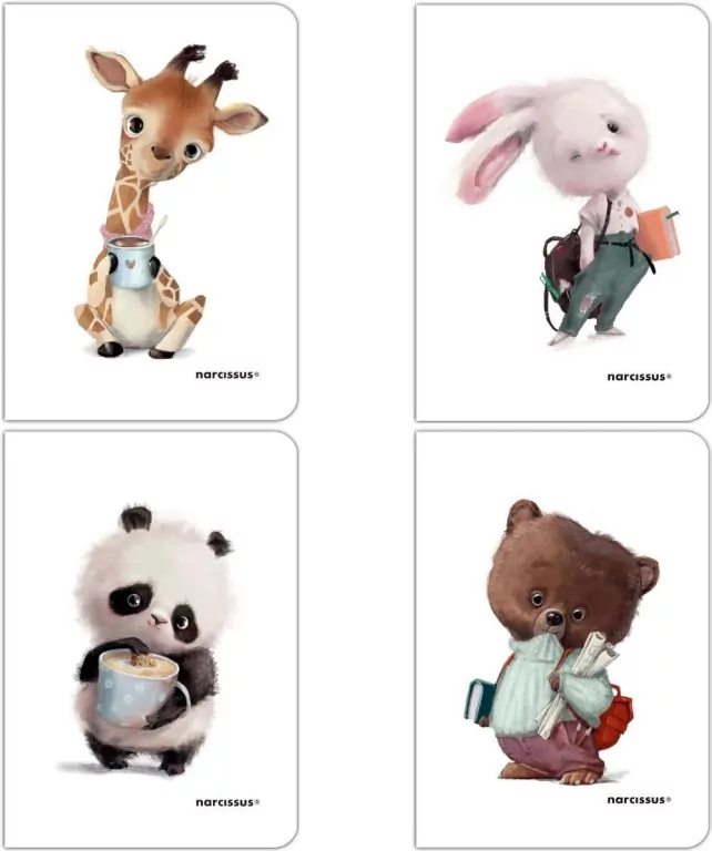 Narcissus. Zeszyt A4/60K kratka PP Cute - tantis.pl