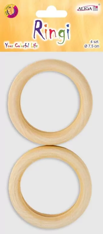 Ringi drewniane 7,5cm - tantis.pl