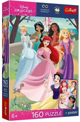 Puzzle 160 Disney Czarujące przyjęcie+plakat TREFL - tantis.pl