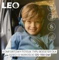 Caretero Fotelik Leo grafitowy (125-150cm) - tantis.pl