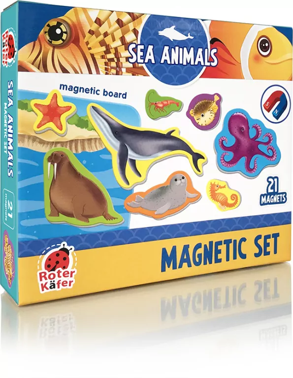 Zestaw magnesów. Morskie zwierzęta - tantis.pl