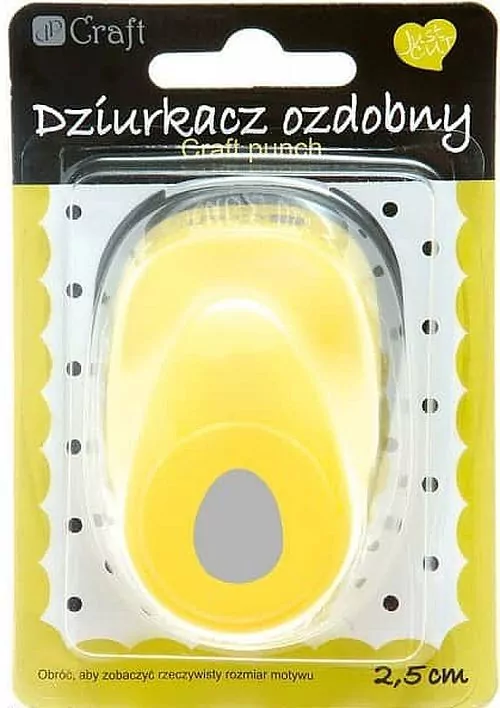 Dziurkacz ozdobny do papieru 2,5cm jajko - tantis.pl
