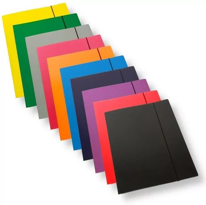 Teczka A4 z gumką laminowana mix 350gsm - tantis.pl