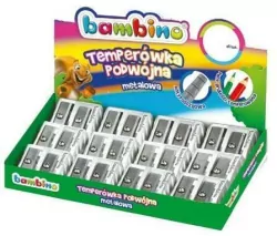 Temperówki podwójne metalowe Bambino