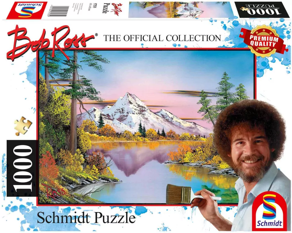 Puzzle 1000. Bob Ross. Odbicie w tafli wody - tantis.pl