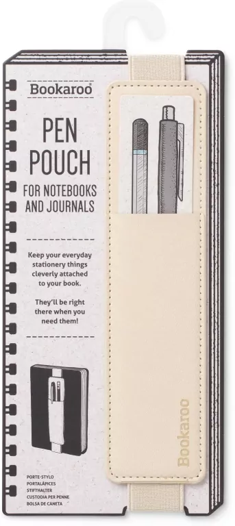Bookaroo Pen Pouch Uchwyt na długopis beżowy - tantis.pl