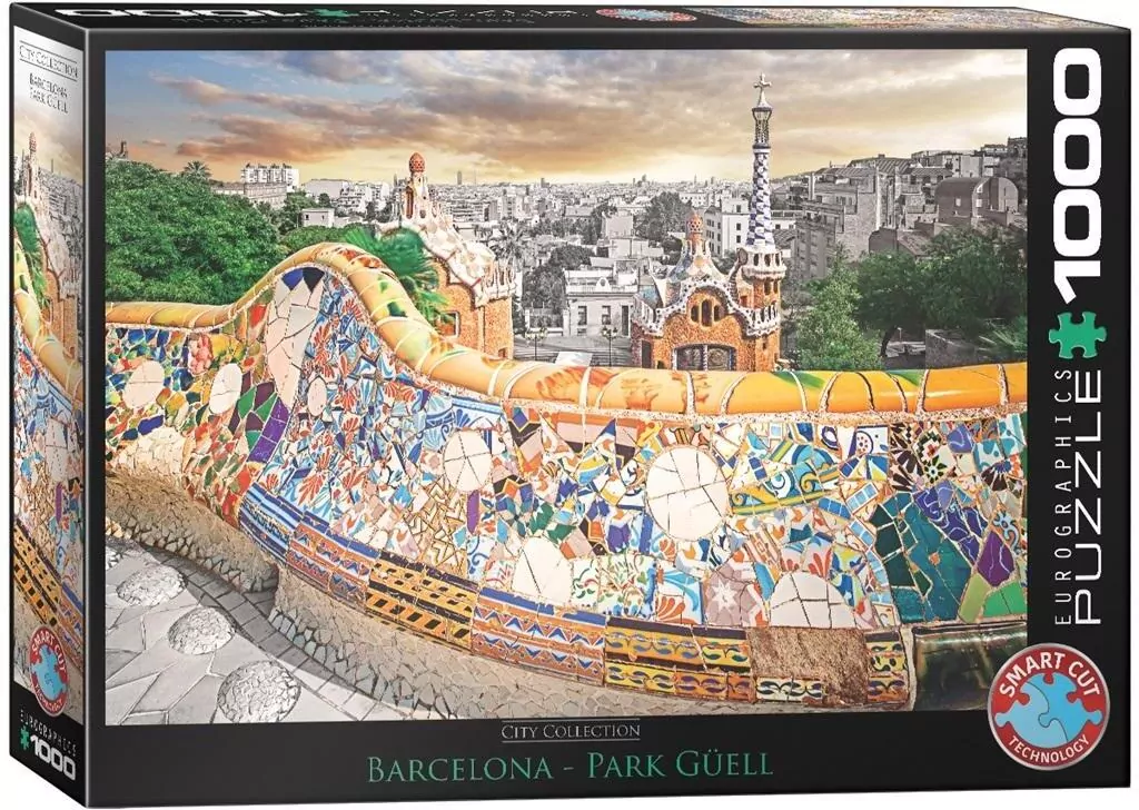 Puzzle 1000 Barcelona Park Guell - tantis.pl