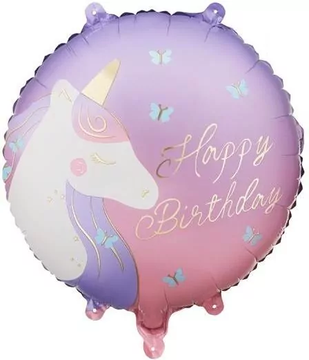 Balon foliowy pastylka Happy Birthday 35x35cm - tantis.pl