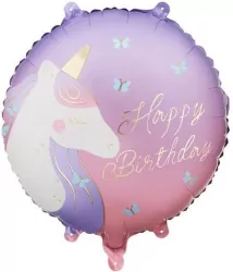Balon foliowy pastylka Happy Birthday 35x35cm