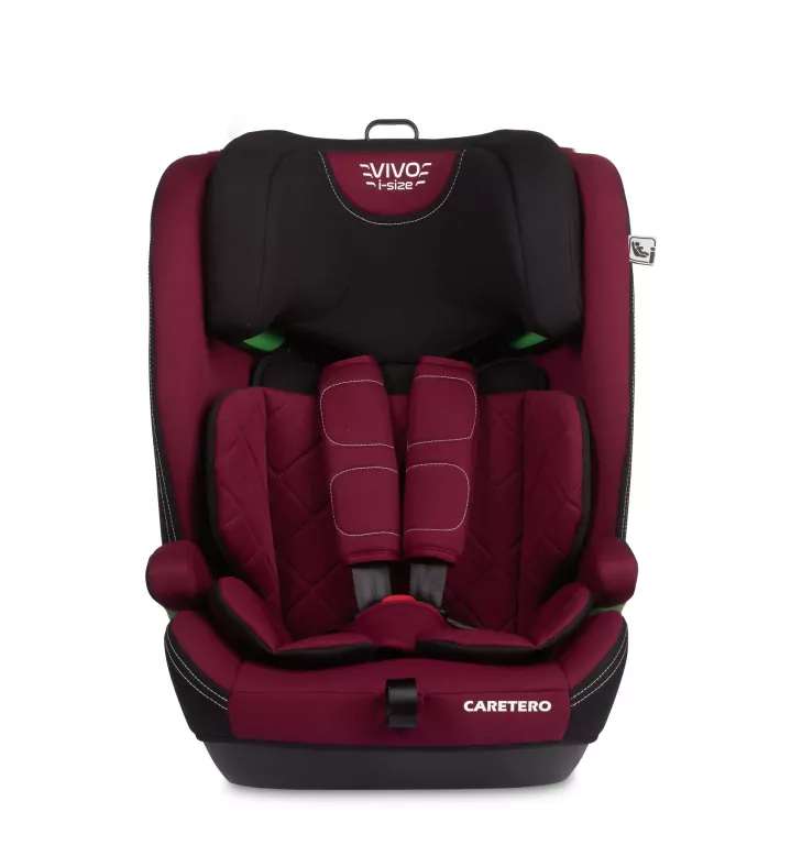 Caretero Fotelik Vivo burgundowy (76-150cm) - tantis.pl