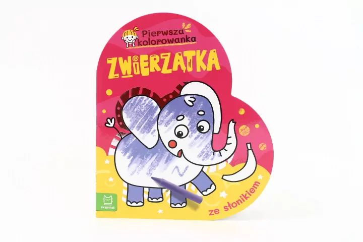 Zwierzątka. Pierwsza kolorowanka ze słonikiem - tantis.pl