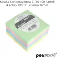 Kostka samoprzylepna pastelowa 76mmx76mm 400 kartek - tantis.pl