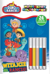 Dino Ranch. Witajcie na ranczo! Numerkowe kolorowanki cz. 1