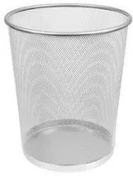 Kosz biurowy 29,5x34,5cm srebrny MemoBe