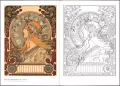 Alfons Mucha - zeszyt do kolorowania - tantis.pl