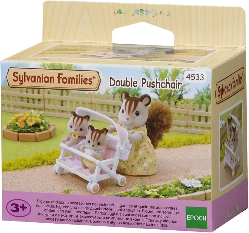 Podwójny wózek spacerowy. Sylvanian Families - tantis.pl