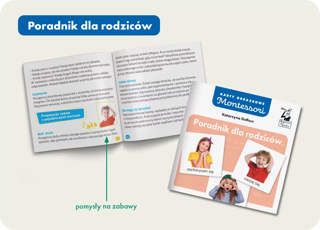 Montessori. Karty obrazkowe. Emocje (2-5 lat) - tantis.pl