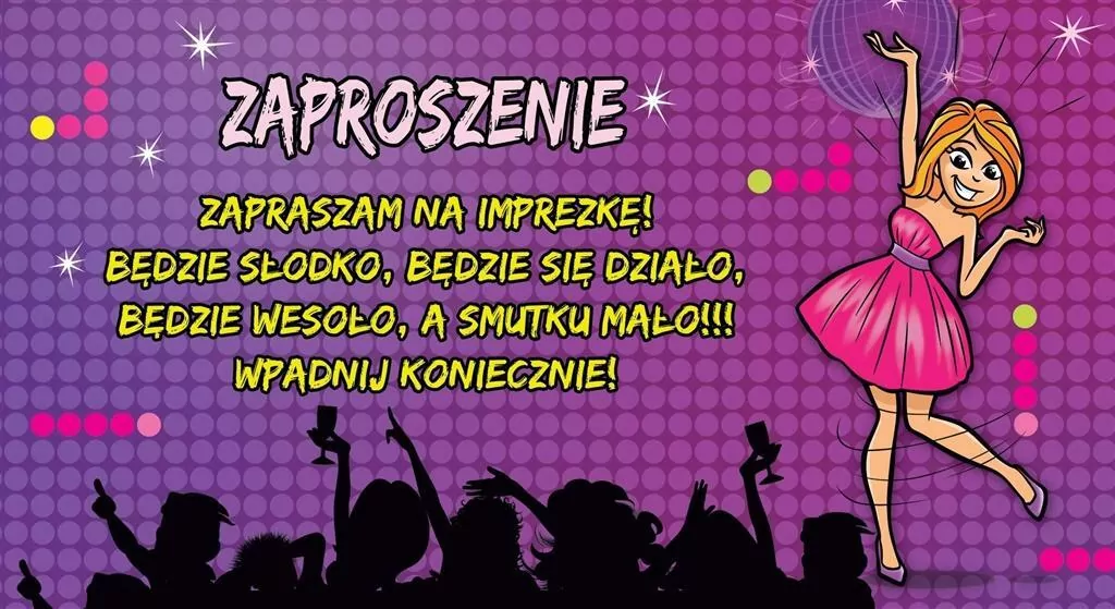 Zaproszenia Young nr 14 (opakowanie 10 szt) - tantis.pl