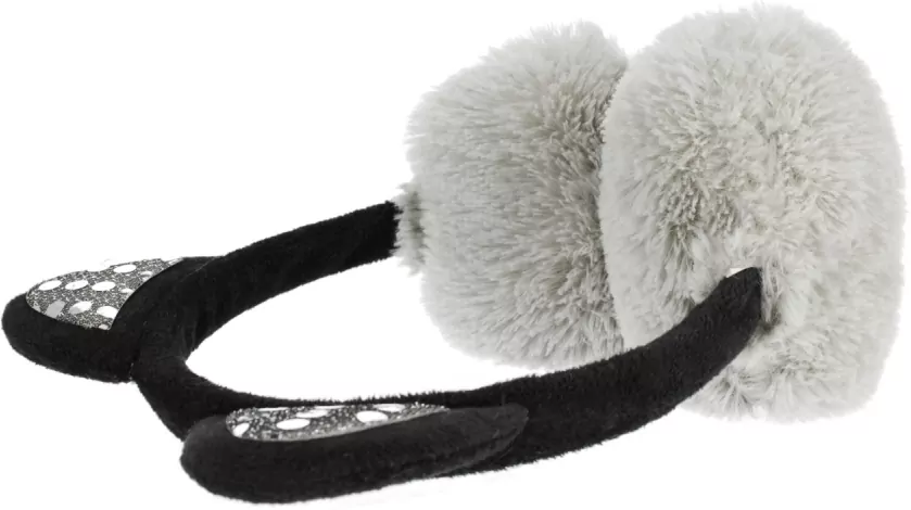 Nauszniki pluszowe szare Kot - tantis.pl