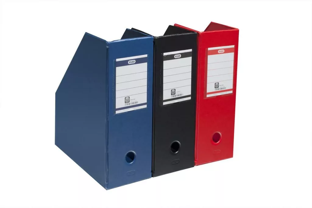 Pojemnik na czasopisma Elba PVC 7cm czerwony - tantis.pl