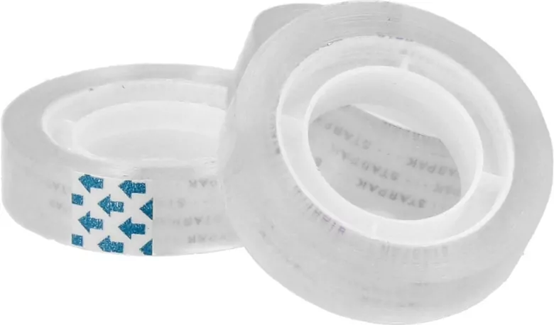 Taśma klejąca 12mm/20m 12 sztuk - tantis.pl