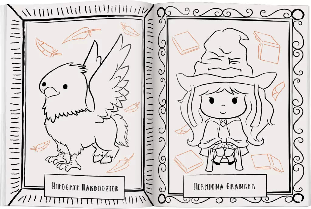 Harry Potter. Postacie i stworzenia. Kolorowanka - tantis.pl