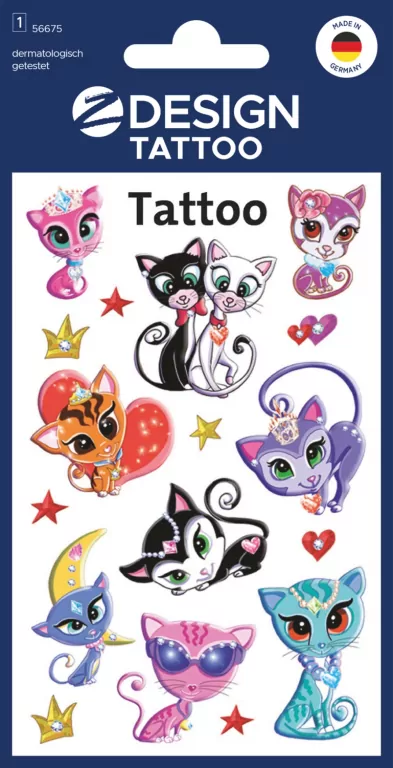 Tatuaże z Design Kids. Kotki - tantis.pl