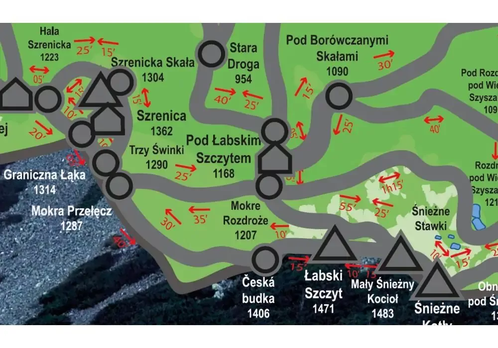 Karkonosze polskie: Mapa Zdrapka - tantis.pl