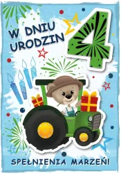 Karnet urodziny 4 B6 z kopertą