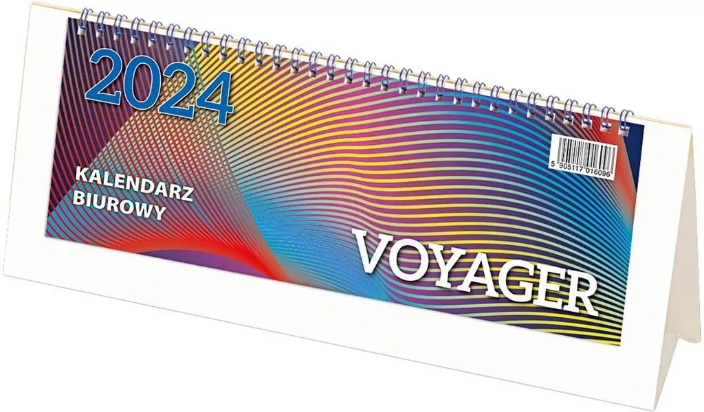Kalendarz 2027 biurowy Voyager - biały - tantis.pl