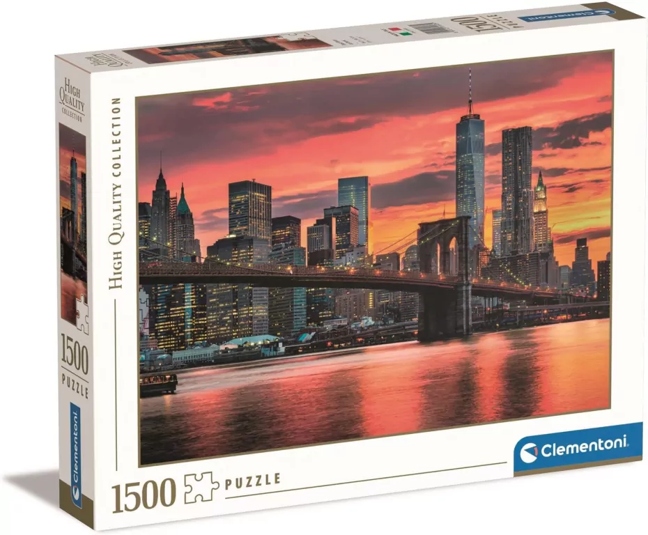 Puzzle 1500. East River at dusk - tantis.pl