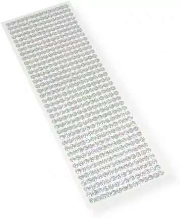 Kryształki samoprzylepne srebrne 6mm - tantis.pl