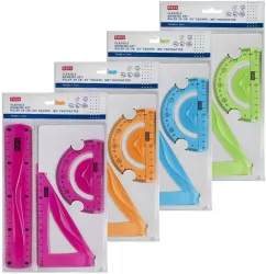 Zestaw kreślarski 3 elementy mix EASY