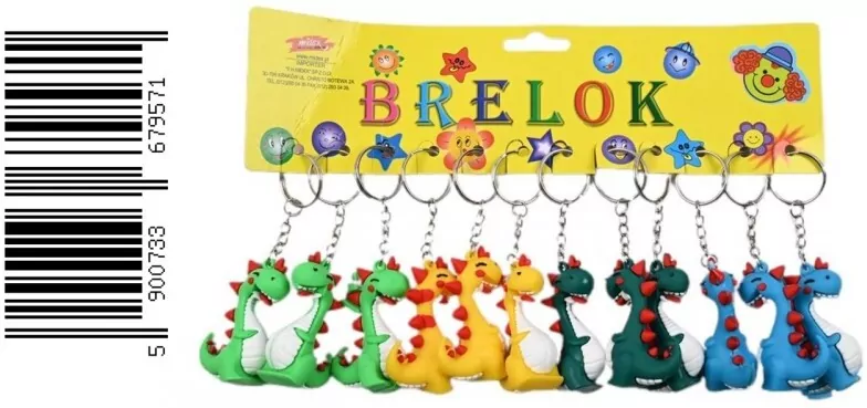 BRELOK GUM SMOK 6CM MIX KOL OPPBH - tantis.pl