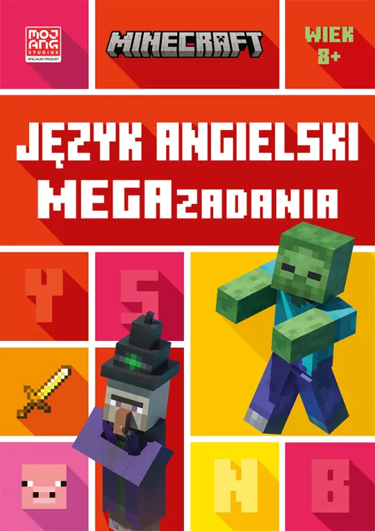 Język angielski. Megazadania 8+ Minecraft - tantis.pl