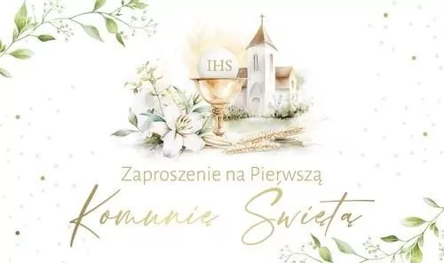 Zaproszenie Komunia (10szt) - tantis.pl