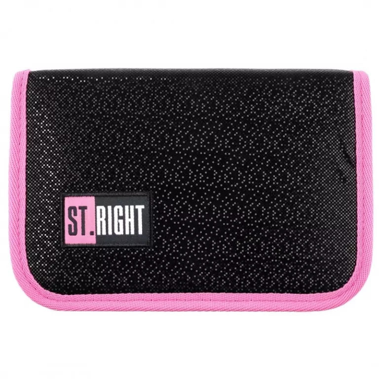 Piórnik dwuklapkowy bez wyposażenia PC3 BLACK GLITTER - tantis.pl