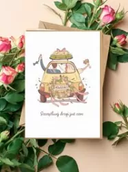 Karnet Ślub: Szczęśliwej drogi już czas