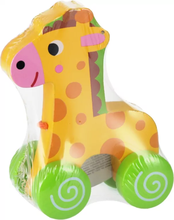 Żyrafa drewniana do ciągnięcia - tantis.pl