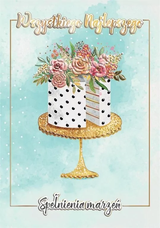 Karnet A5 Tort glamour - tantis.pl