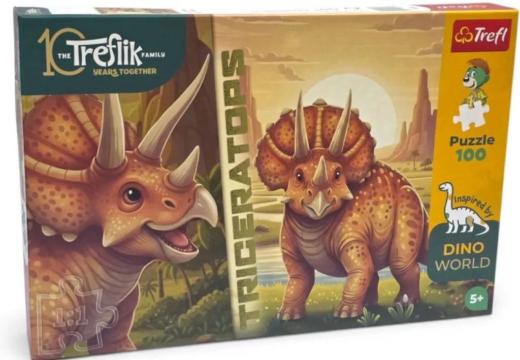 Puzzle 100 Inspired By Dino World TREF - tantis.pl