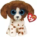 Beanie Boos Muudles - Brązowo-biały pies 15cm - tantis.pl